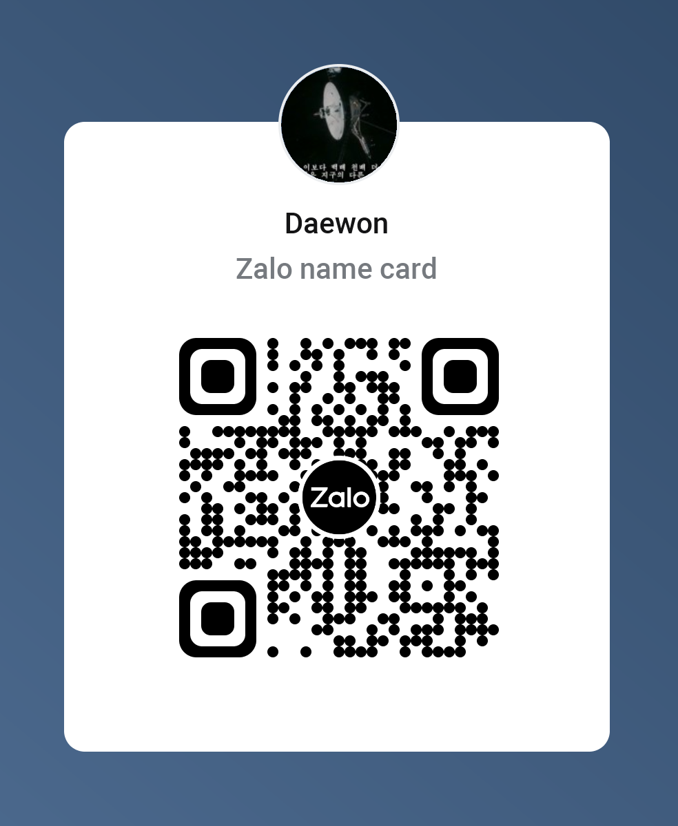 Mã QR Zalo của Daewon